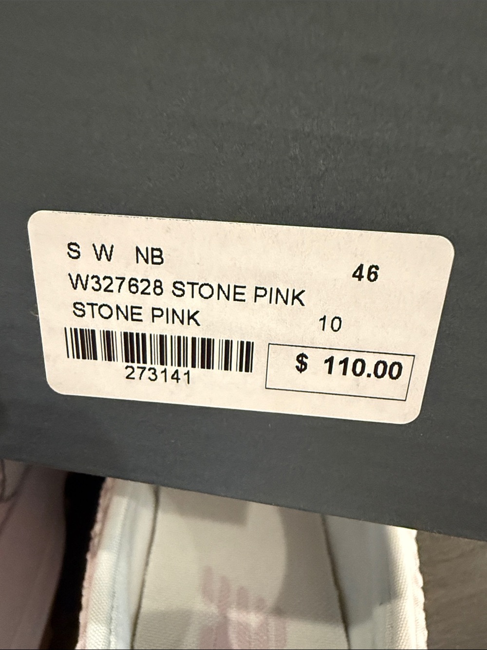 New Balance 327 Pink & White Gingham Women's Retro Runner Sneaker - Picture 16 of 16